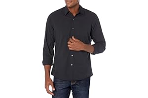 Amazon Essentials Men's Slim-Fit Long-Sleeve Poplin Shirt