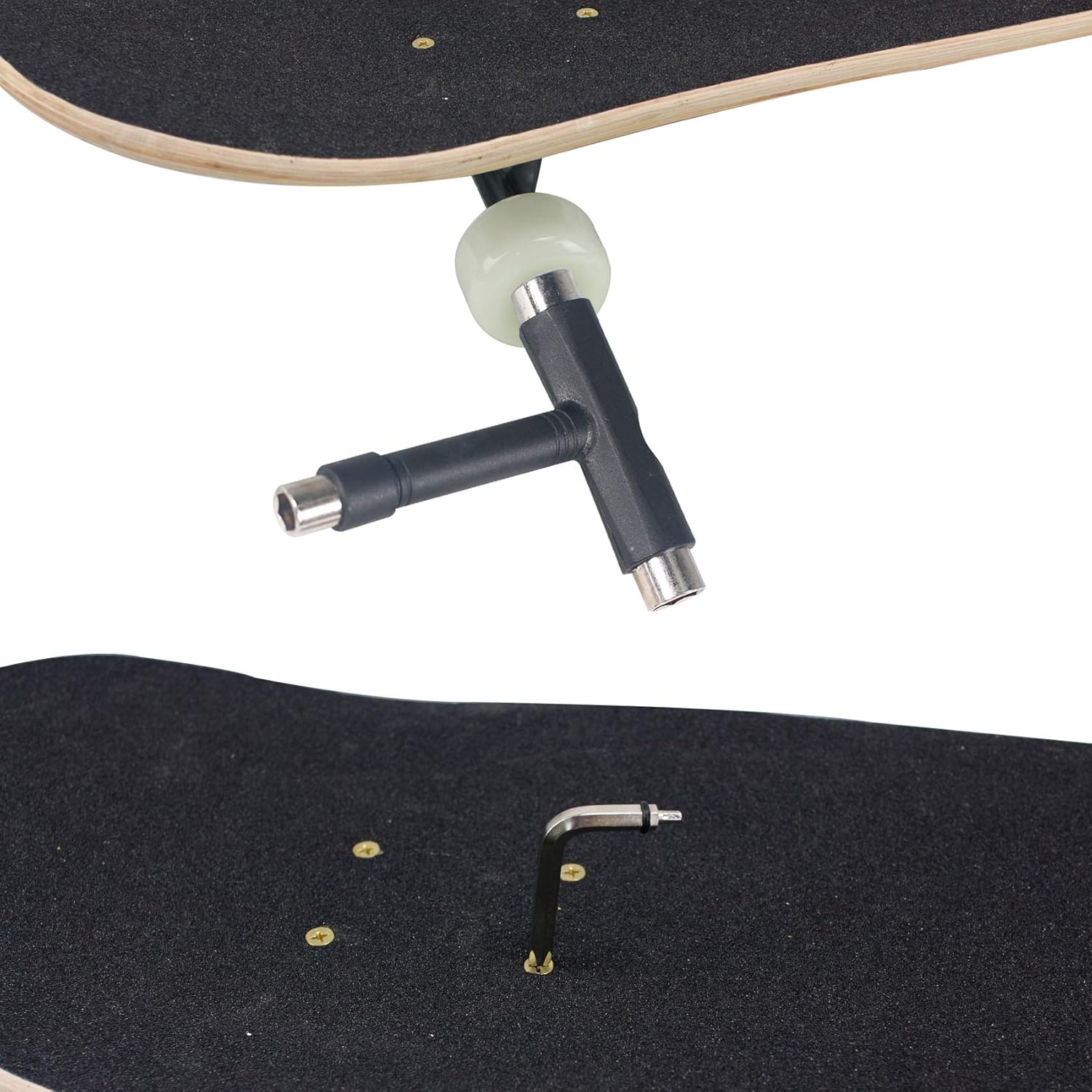 Allen Key and Grip Tape Eraser Geelife Skateboard Tool and Cleaner All