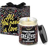 Best Friend Candle | Scented Candle Funny Birthday Gifts for Women Men | Christmas Friendship Gifts | Sandalwood & Jasmine Scented Candles