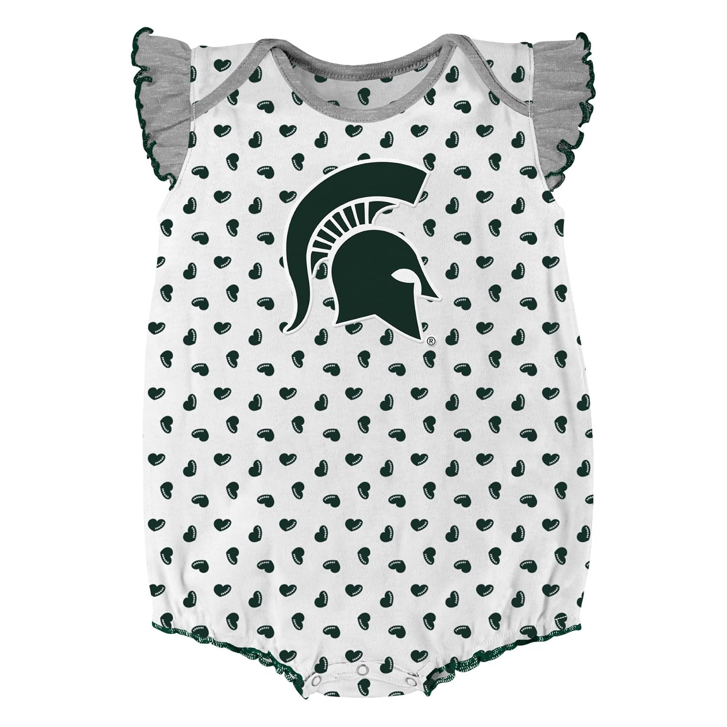 NCAA by Outerstuff NCAA boys Heart Fan 2 Piece Onesie Set