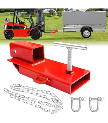 Skid Steer Trailer Hitch Attachment Upgraded Attachment For Skidsteer 2" Receiver Hitch With 1/2" Towing D Skid Hitch