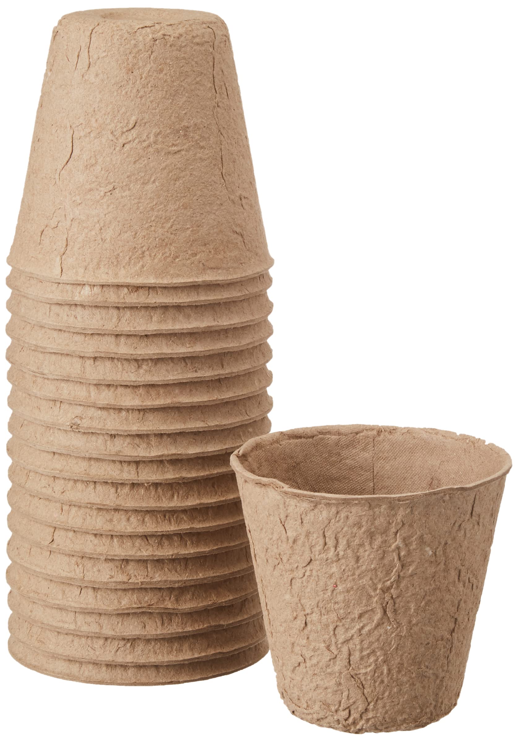 Flower 55042 – Biodegradable Round seed pots, Pack of 18