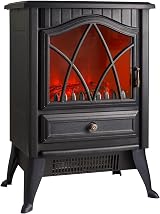 VonHaus Electric Stove Heater 1800W Indoor Free Standing Portable Fireplace