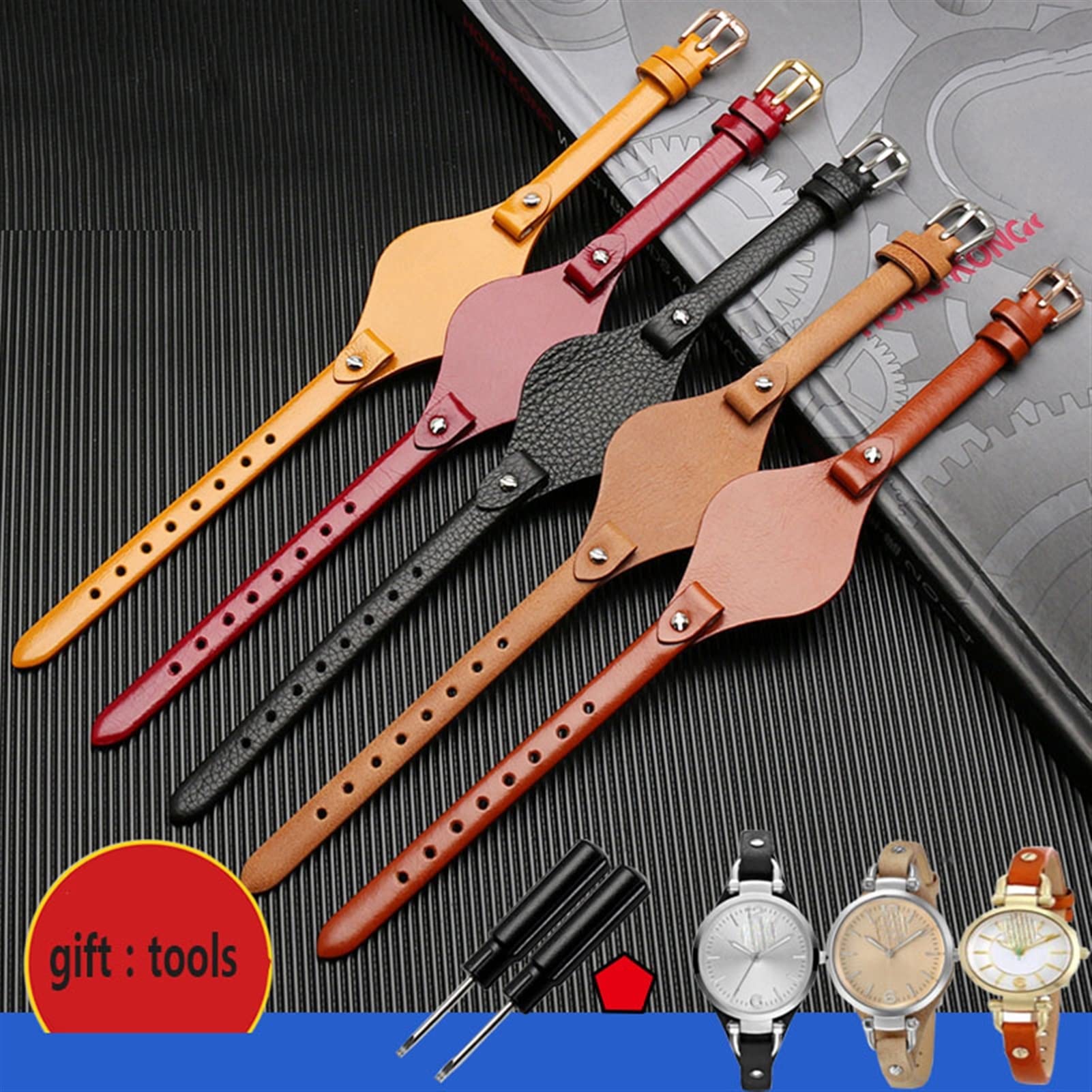 TRDYBSK Genuine Leather Watchbands For Fossil ES3077 ES2830 ES3262 ES3060 Stylish Women Watch Straps Small Bracelet