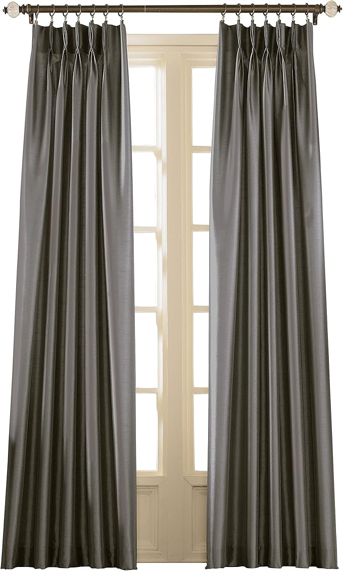 Tenda Curtainworks Finta Seta Sand – Pannello Singolo 127x366 Cm Con Occhielli