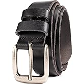 WOLFANT Leather Belt for Men,100% Italian Full Grain Real Solid Leather