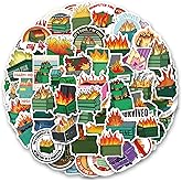 Dumpster fire Stickers 120Pcs Dumpster fire Vinyl Waterproof Sticker for Water Bottles, Scrapbook, Journaling,Laptop, Skateboard, Computer, Phone for Teens Adult