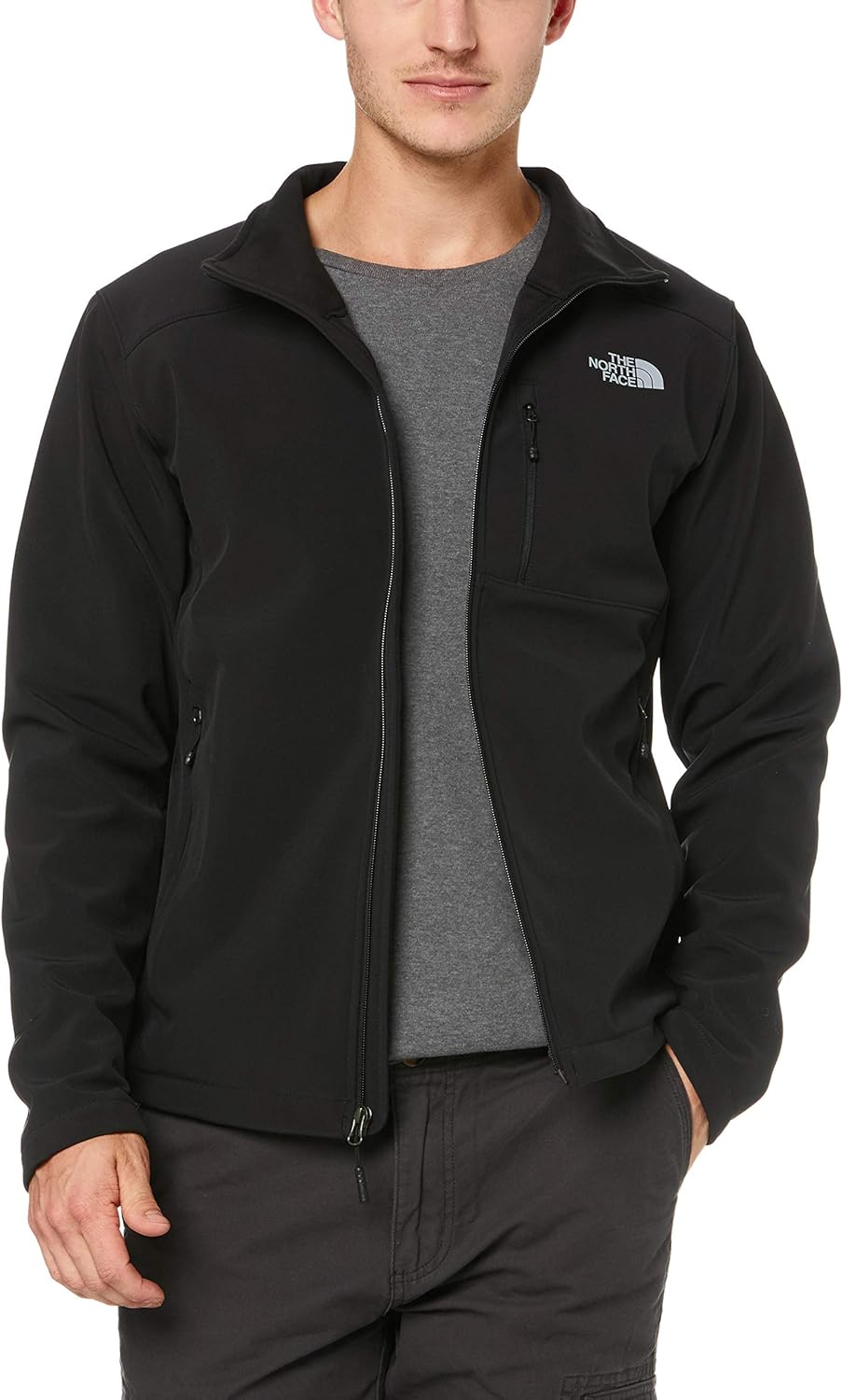 The North Face Men's Apex Bionic 2 Jacket - TNF Black & TNF Black at  Men’s Clothing store