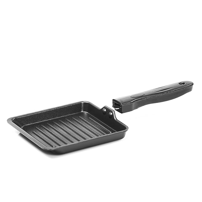 Buy Sumeet Small Wonder NonStick Square Mini Grill Pan for Kitchen
