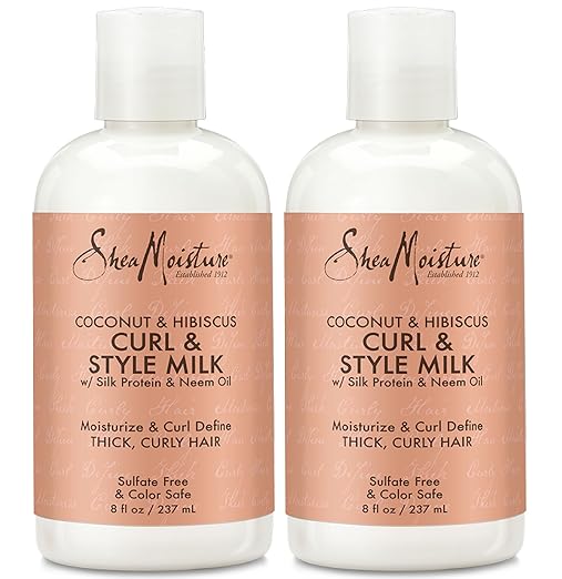 Shea Moisture Coconut & Hibiscus Curl & Style Milk 8 Fluid Ounce, Pack of 2 Review
