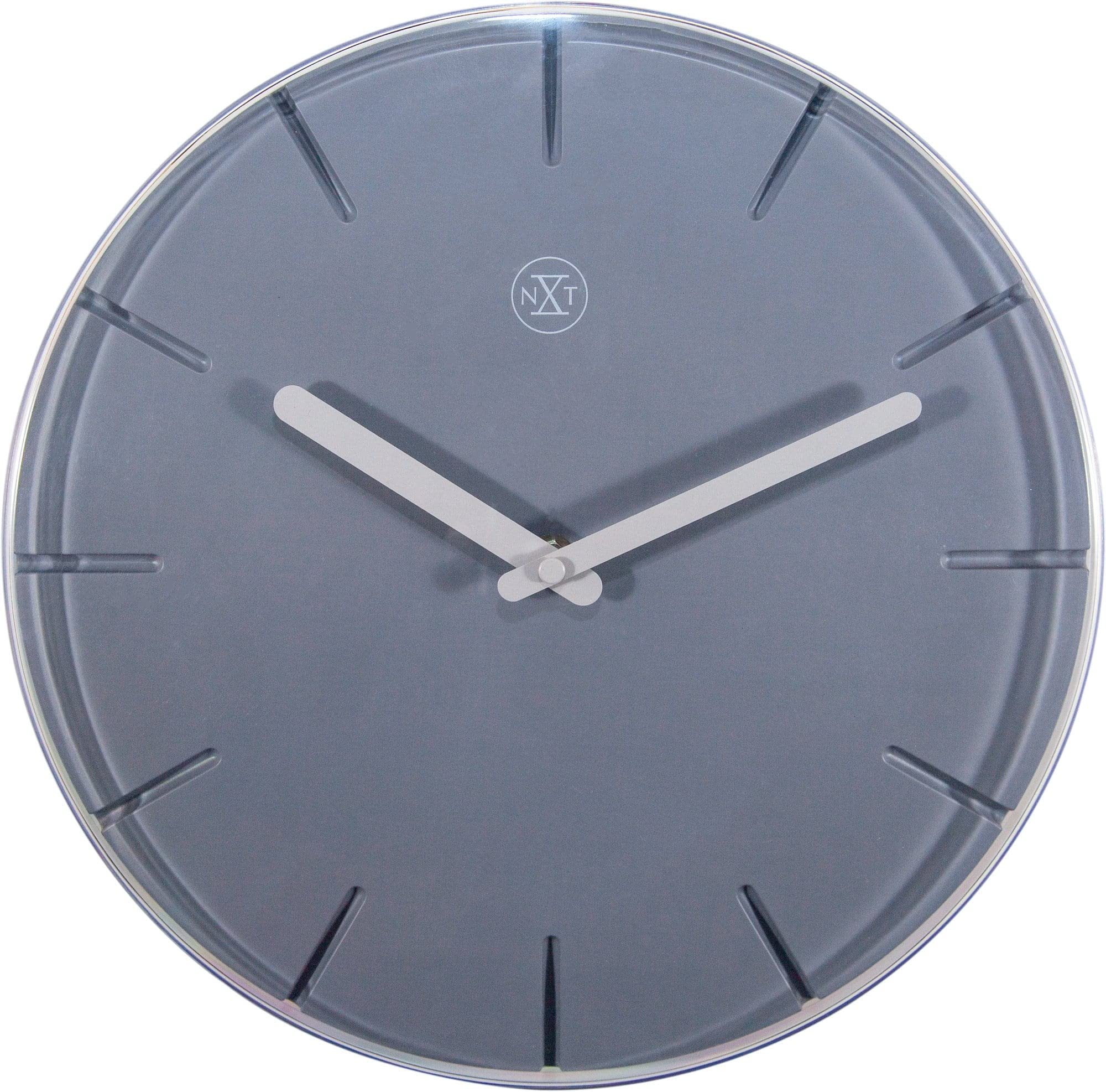 nXt - Wall clock - Ø 29.5 cm - Plastic - Grey - 'Sweet'