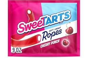 SweeTARTS Ropes, Candy, Cherry Punch, Soft and Chewy, 9 oz