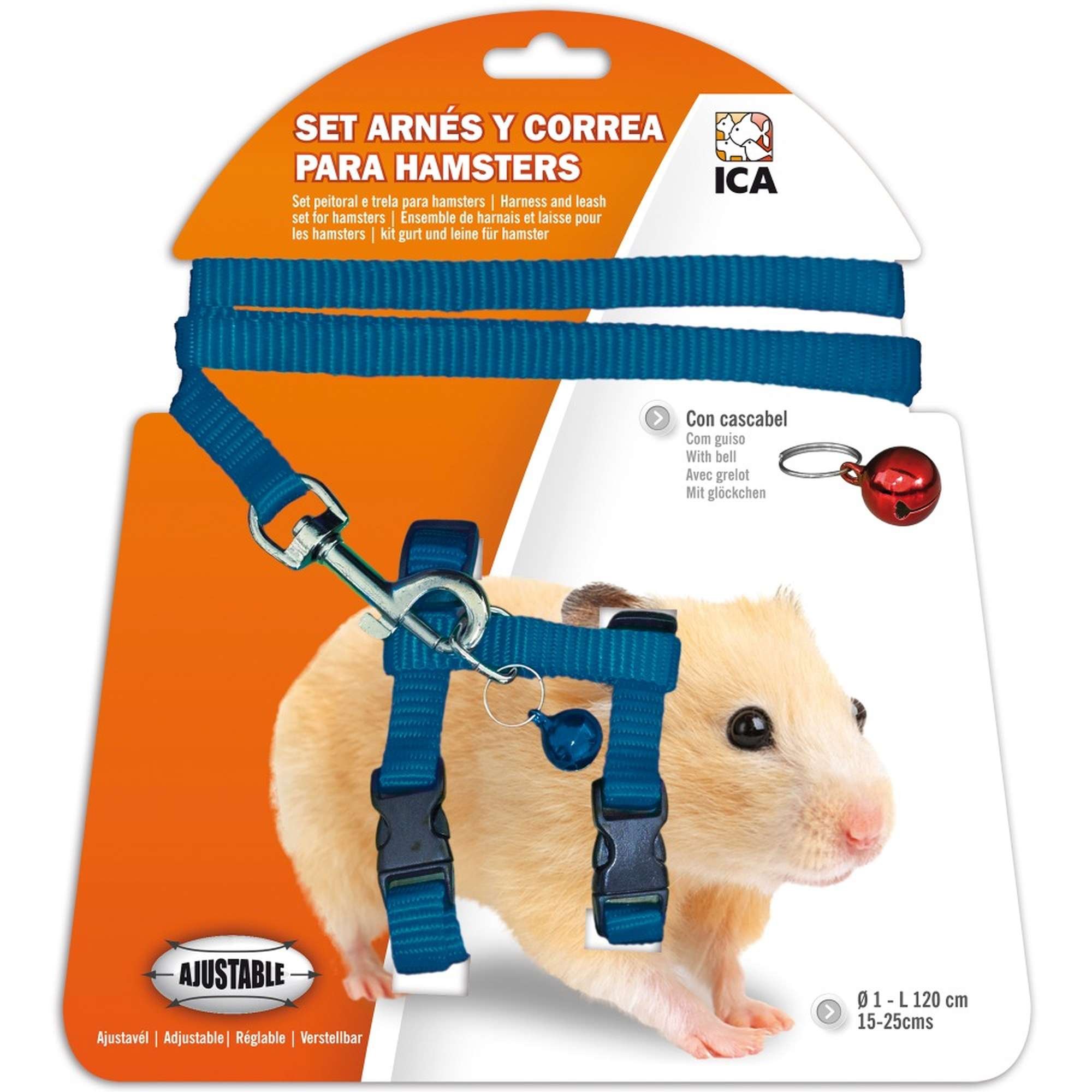 ICA DA977 Blue Hamster Harness and Lead Set