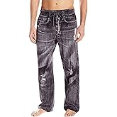 Paul Frank Under Disguise Men's Generic Faux Denim Pajama Pant