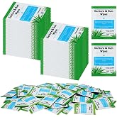 Timgle 50 Pcs Denture Cleaning Wipes Denture Adhesive Remover, Classic | Individually Wrapped Remove Food Debris and Odor, Refreshes Mouth with Aloe, Portable Single-use Packets in Gum Care