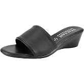 ITALIAN Shoemakers Jaspi Elegant Wedge Women's Slide Sandals with Single Band Sandals for Women