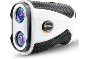 VISIOGEAR Golf Rangefinder with Slope, 1200 Yards Laser Range Finder for Golfer, 7X Magnification Range Finder Rechargeable Golf Accessories for Men, Flag Pole Locking Vibration