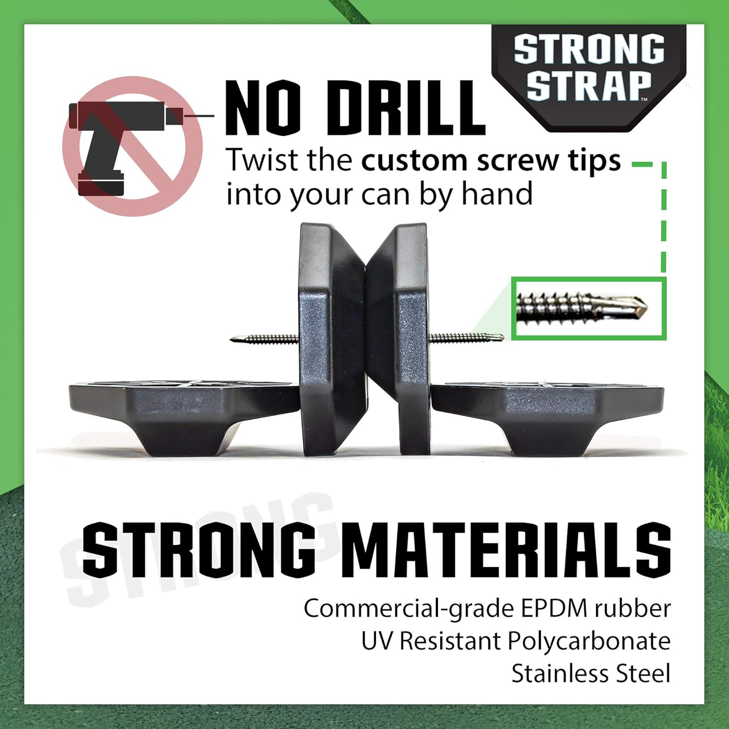 Strong Strap - Universal Garbage Can Lid Lock Utility Strap: Industrial & Scientific
