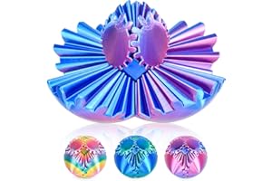 BALKWAN Gear Ball 3D Printed Fidget Toy Spinning Gear Sphere for Stress Relief Anxiety Fun Desk Toy for Adults Kids Stocking Filler Gifts Birthday Christmas (Purple, Diameter: 2.5 in)