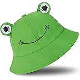 SAOROPEB Frog Bucket Hat - Cotton Funny Fisherman Hat for Adult Teens & Men