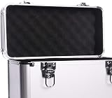 Maison & White Vinyl Record Storage Case Aluminium 50 LPs Silver view 4