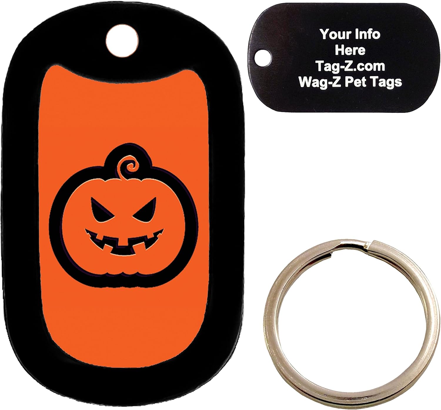 pumpkin dog tag