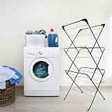 Straame 3 Tier Clothes Airer Indoor Outdoor Laundry Rack - Space Saving view 7