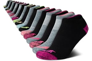 Avia Girls' Socks - 20 Pack Performance Cushion Low Cut Socks