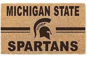 KH Sports Fan Michigan State Spartans Logo Team Coir Doormat, Multicolor (1063100329)