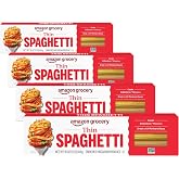Amazon Grocery, Thin Spaghetti Pasta, 16 Oz (Pack of 4)