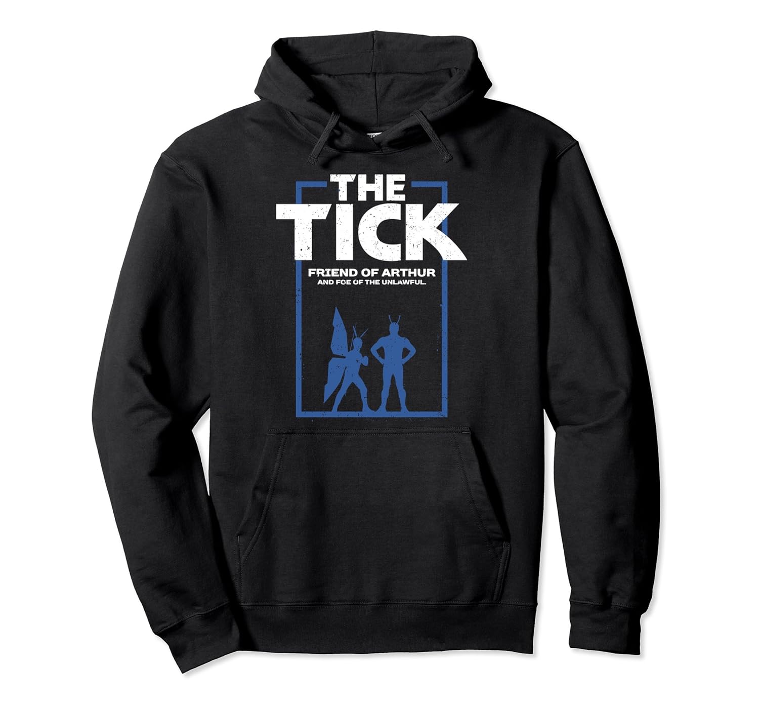 The Tick Friend of Arthur Vintage Silhouette Graphic Hoodie-anz