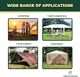 Green Haven 50 Pack 9in Galvanized Steel Tent Pegs Heavy Duty Ground Stakes view 3