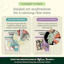 Lifelines FlowArt Activity Pad, 2-Pack - Guided Art