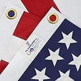 American Flags for Outside 5x8 Made in USA, 5x8 American Flag Outdoor Heavy Duty,US Flags 5x8ft Outdoor High Wind,with Durable Embroidered Stars Sewn Stripes Brass Grommets
