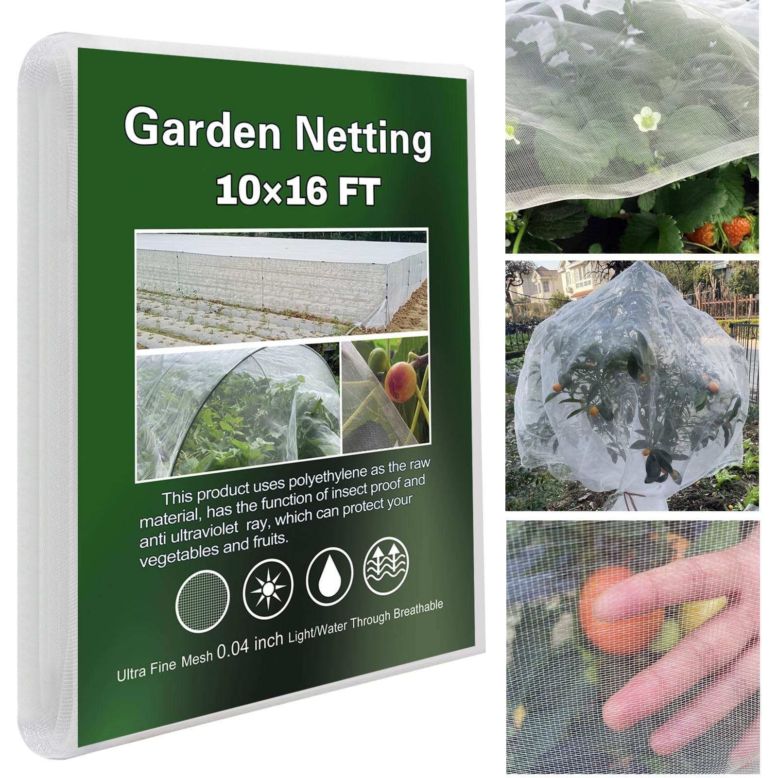 YFFSIDMY Garden Netting 10'x16', Protection Mesh