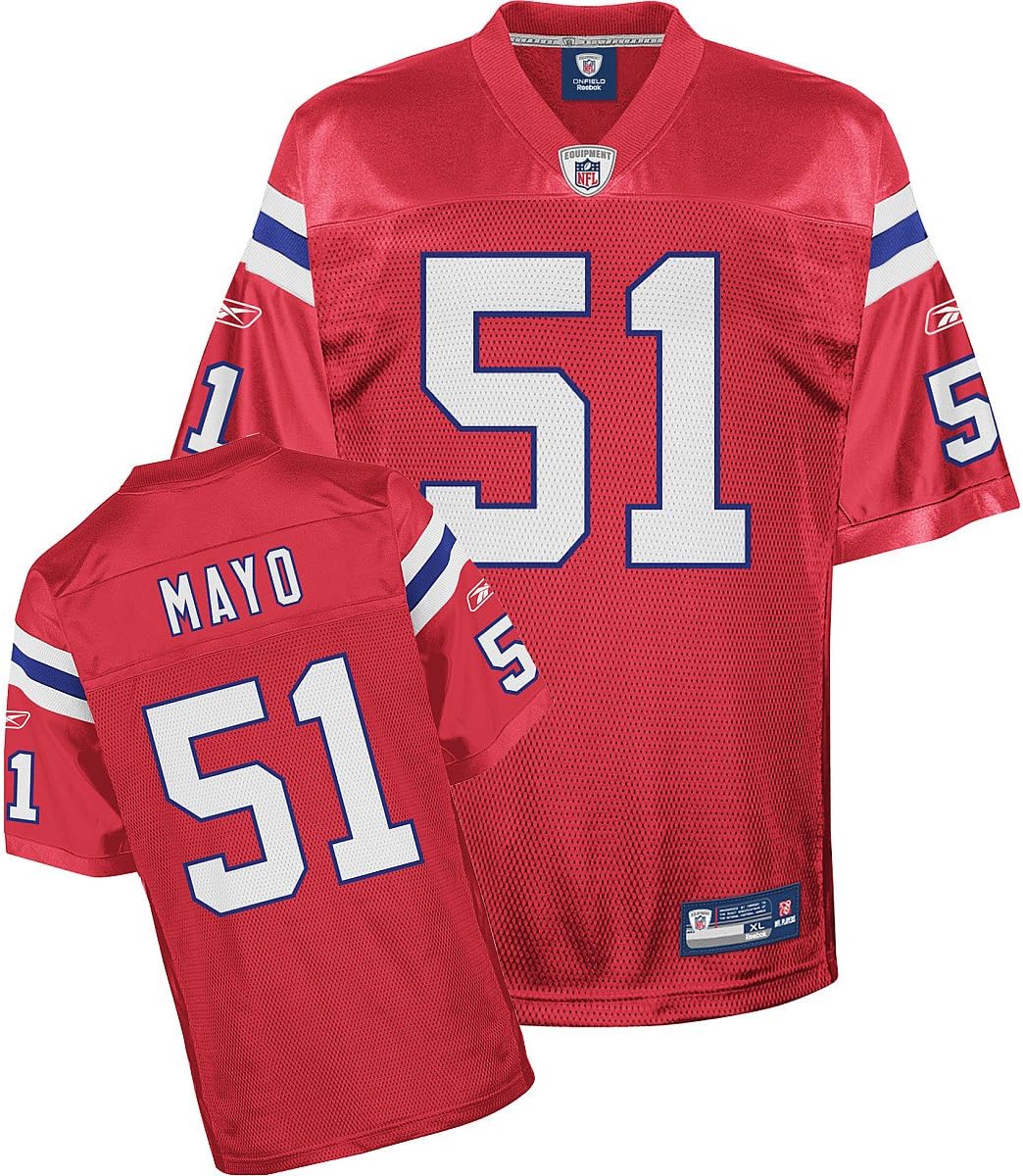 Reebok New England Patriots Jerod Mayo Replica Alternate