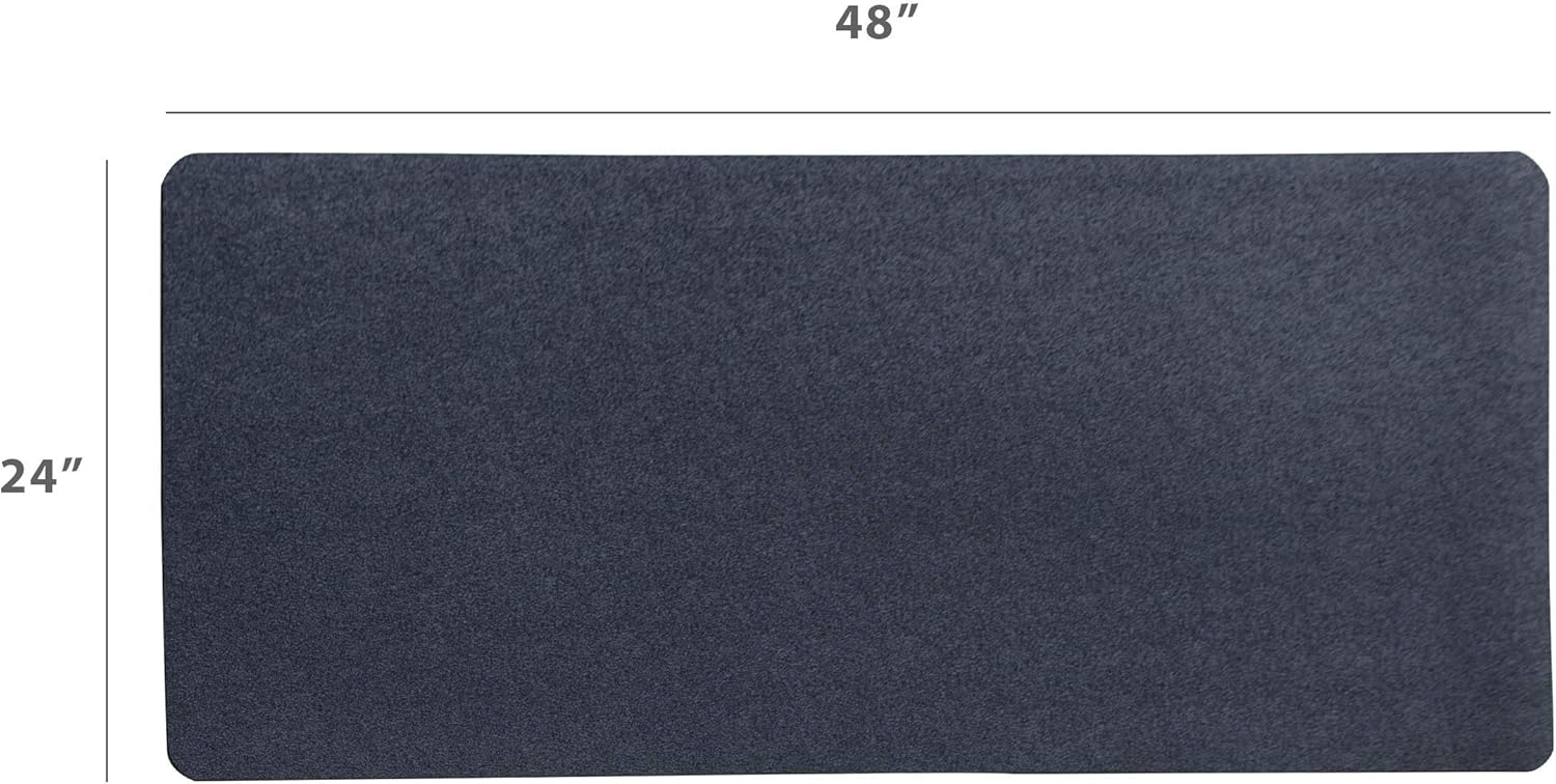 MotionTex Exercise Equipment Mat for Under Stationary Bike, Spin Bike, Fitness Equipment, Home Gym Floor Protection, 24" x 48", Black: Sports & Outdoors