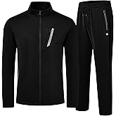 MoFiz Mens Tracksuit Jogging Sports Sweatsuit Comfortable Outfits Casual Athletic Pants Full zip Jacket 2 Piece