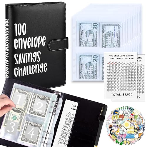 2025 New Model 100 Envelopes Money Saving Challenge with Cut