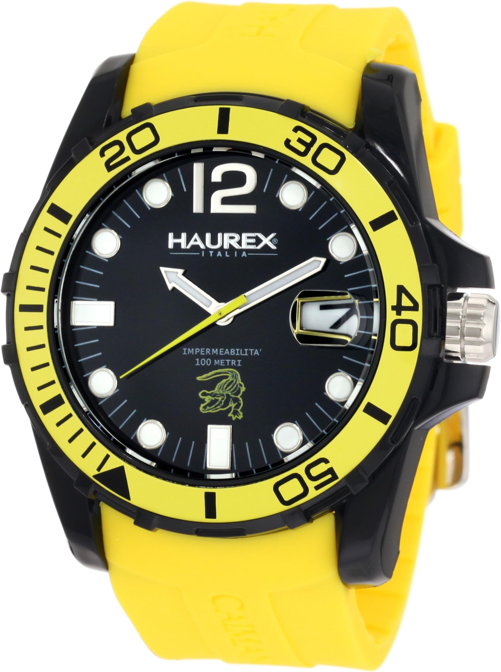 Italy Caimano N1354UNY Men's Watch XL Analogue Rubber