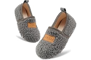 ANLUKE Kids Toddler Slippers Boys Girls Indoor House Shoes Non-Slip Slippers Socks Outdoor Warm Walking Shoes
