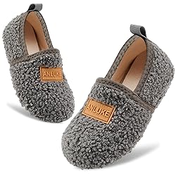 ANLUKE Kids Toddler Slippers Boys Girls Indoor