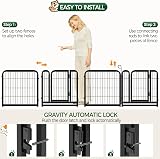 Yaheetech Lightweight 6 Panel Dog Playpen 60cm Portable Exercise Fence view 5