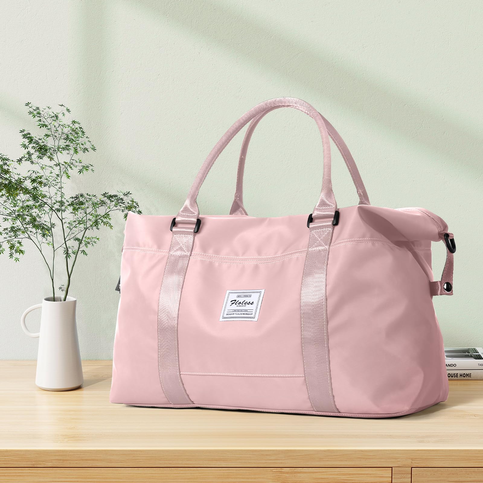 HYC00 Travel Duffel Bag,Sports Tote Gym Bag,Shoulder Weekender Overnight Bag for Women