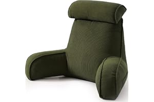 Ailuteie Corduroy Reading Pillow for Kids/Teens/Adults, Backrest Pillow for Bed Sitting Up, Daybed & Sofa Back Support Cushio