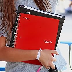 Five Star Spiral Notebook + Study App, 3