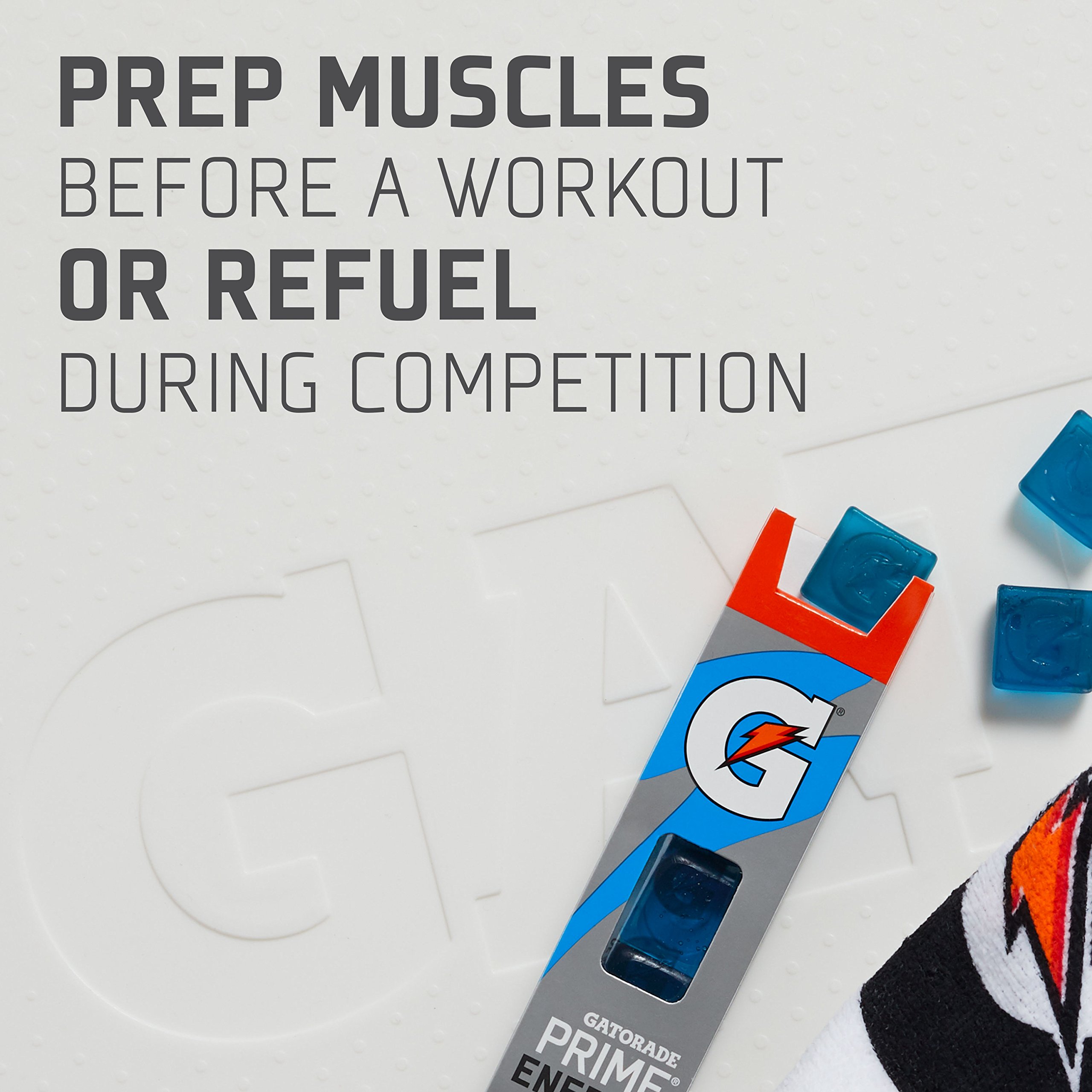 Gatorade Prime Energy Chews, Cool Blue (6 Count of 0.166 oz Each), 1oz