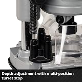 Einhell 18V Cordless Wood Router TP-RO 18 Li BL Brushless 35mm Stroke view 8