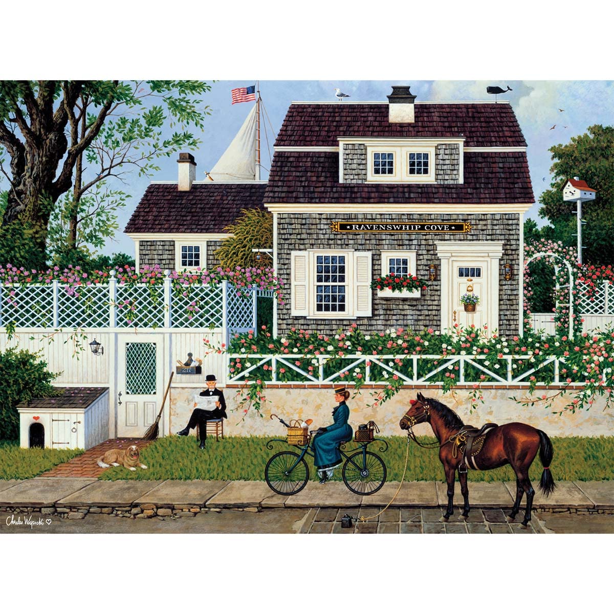 Buffalo Games - Charles Wysocki - in Spring - 1000 Piece Jigsaw Puzzle