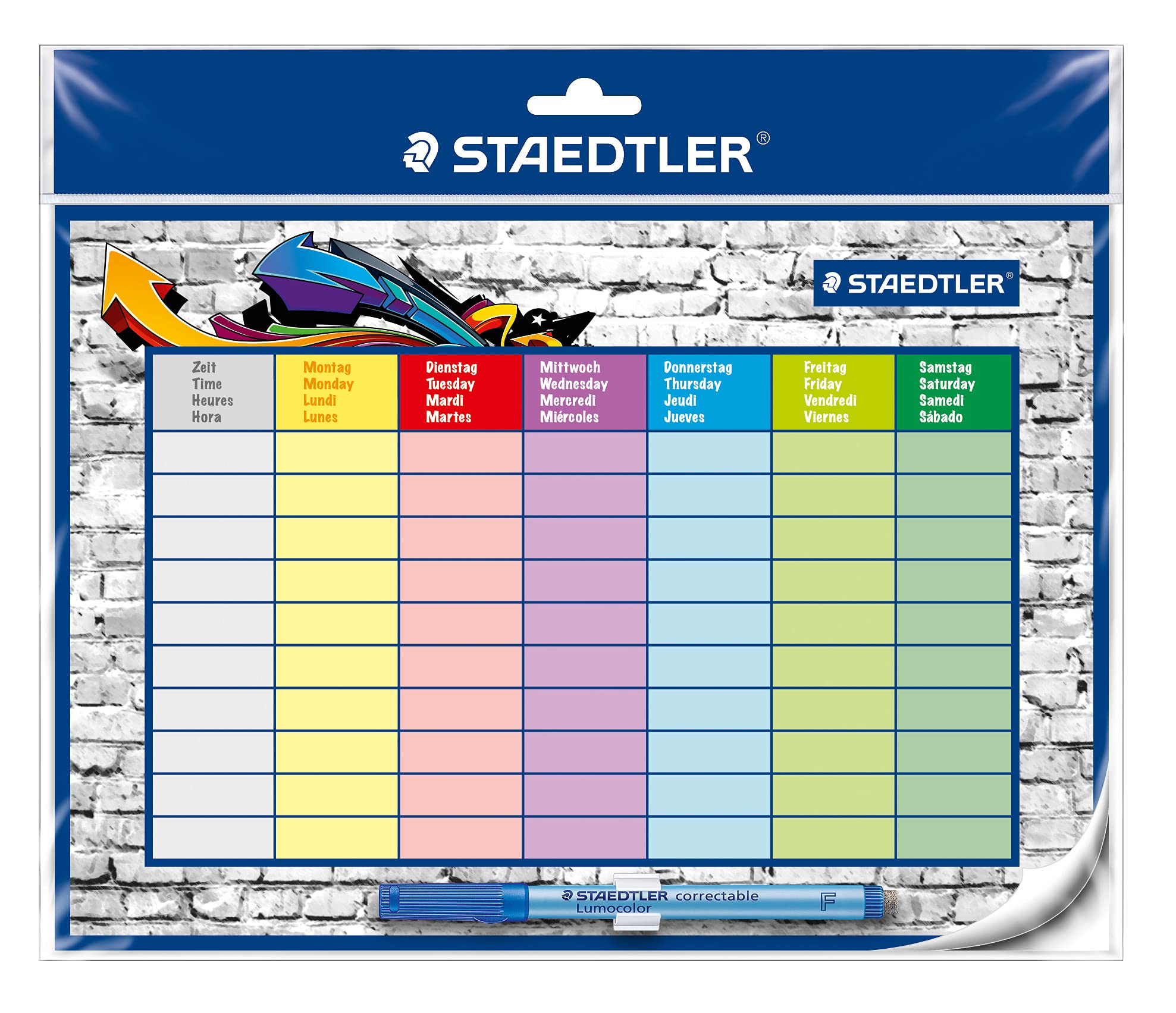 Staedtler Lumocolor 641 SP2 Hour Plan Dry Clean with correctable, DIN A4 Format